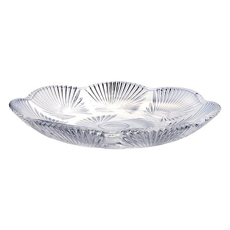 CENTRO DE MESA LIRICA EM CRISTAL ECOLOGICO D31,5XA4,5CM