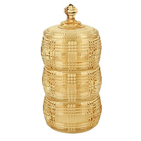 POTICHE LIVERPOOL 3 ANDARES CRISTAL ECOLOGICO 12X24X12 AMBAR