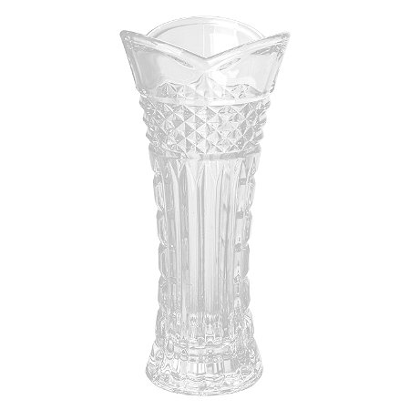 VASO FLORERO SOLITÁRIO EM CRISTAL ECOLOGICO D8XA18CM