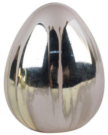 ENFEITE OVO MODERN EM VIDRO D9,5XA12CM