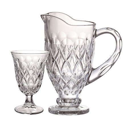 JG REFRESCO ANGELICA 7 PECAS CRISTAL ECOLOGICO 1L+6X240ML