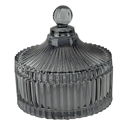 POTICHE CIRCUS CRISTAL ECOLOGICO D14X15,5CM COR AZUL ESCURO