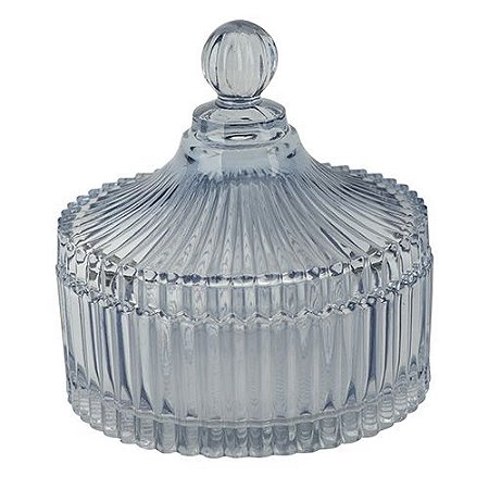 POTICHE CIRCUS CRISTAL ECOLOGICO 14X15X14 COR AZUL