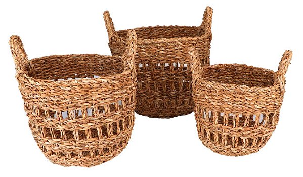 JG 3 CESTAS EM FIBRA NATURAL 33X25/28X23/23X19CM
