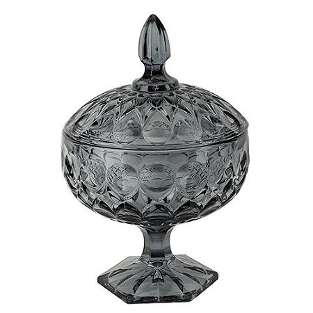 POTICHE ANGELICA PE CRISTAL ECOLOGICO 16X24X16 AZUL ESCURO