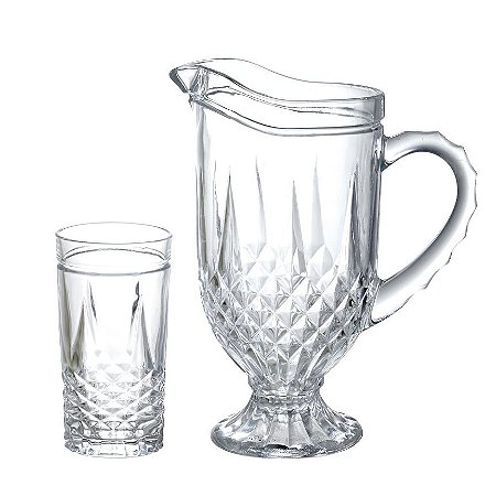 JG REFRESCO STARLING 7 PECAS CRISTAL ECOLOGICO 1L+6X330ML