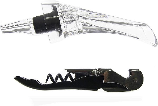 JG 2 ACESSORIOS PARA VINHO MASTERS EDITION L13XP4,5XA18CM