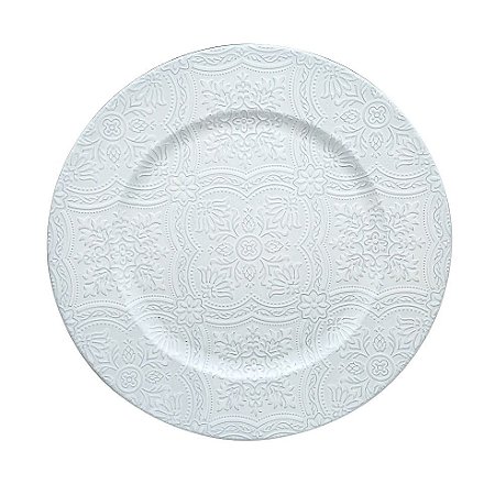 SOUSPLAT INDIA EM PLASTICO D33CM COR BRANCA