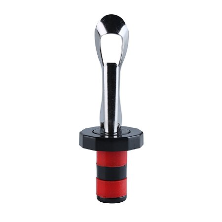 BICO DOSADOR PARA VINHO EM ACO INOX E BORRACHA D3,3XA9,8CM