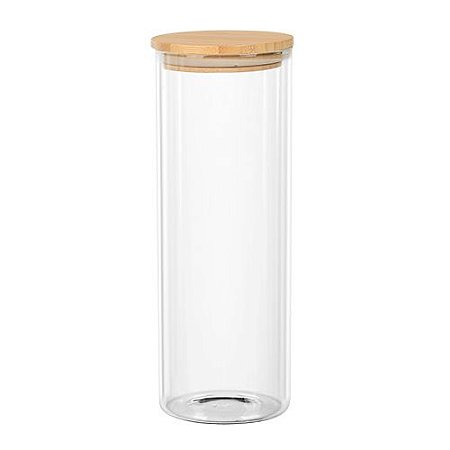 PORTA MANTIMENTO VIDRO BOROSSILICATO TAMPA BAMBU 1,8L 10X27
