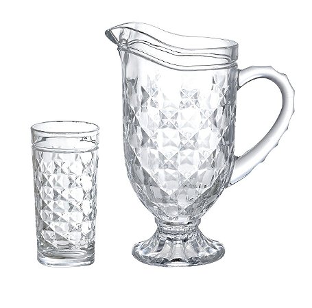 JG REFRESCO DIMONA 7 PECAS CRISTAL ECOLOGICO 1L+6X330ML