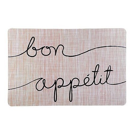 LUGAR AMERICANO PLASTICO BON APPETIT L43,5XP28,5CM COR CINZA