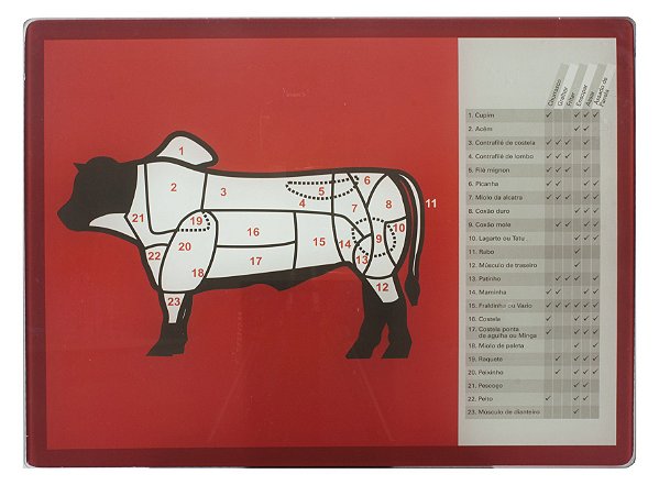 TÁBUA DE VIDRO CORTES DO BOI 30X40CM