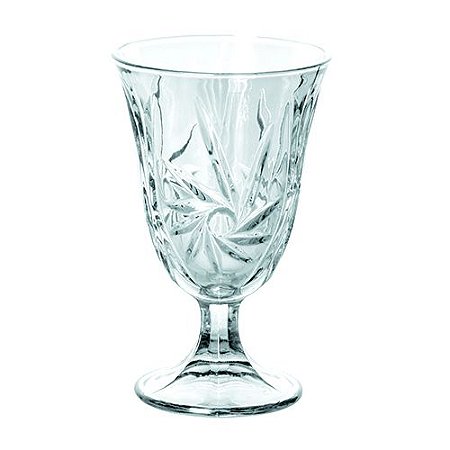 JOGO DE 6 TACAS PARA AGUA HURRICANE EM VIDRO 240ML A14CM