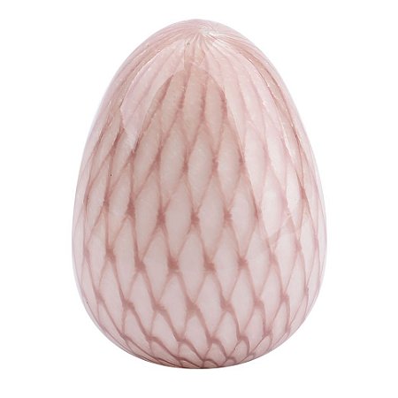 ENFEITE ELIPTICO EM VIDRO D11XA14,5 COR AMETISTA