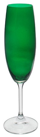 JG 6 TAÇAS CHAMPANHE ANNA VERDE CRISTAL ECOLÓGICO 220ML