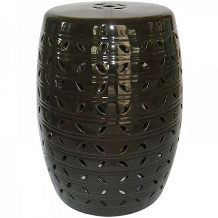 BANQUETA SEAT GARDEN PRETO - 36X36X49 CM