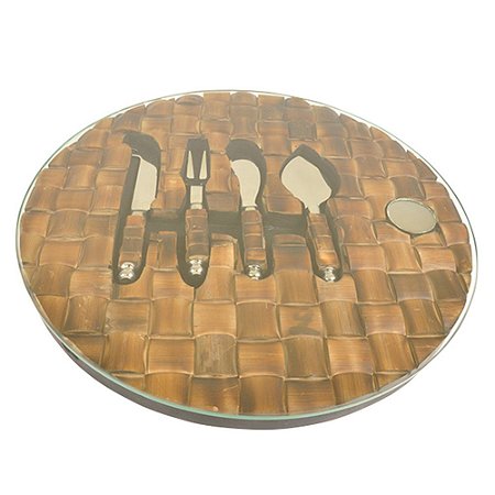 TABUA E FACAS PARA QUEIJO - 33 CM