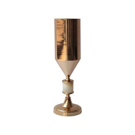 CASTICAL DE METAL DOURADO