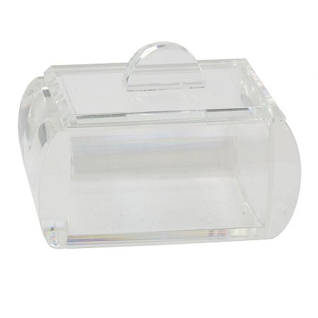 PORTA JOIAS EM CRISTAL TRANSPARENTE