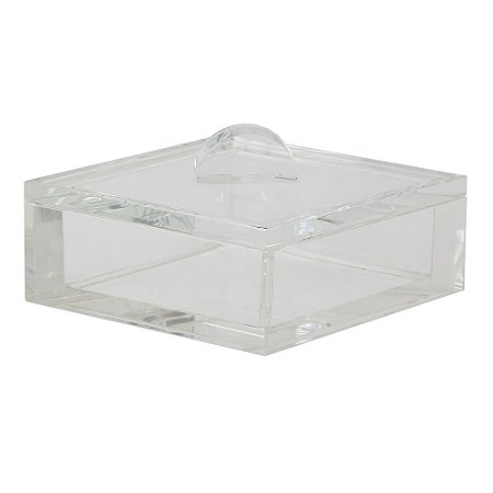 PORTA JOIAS EM CRISTAL TRANSPARENTE