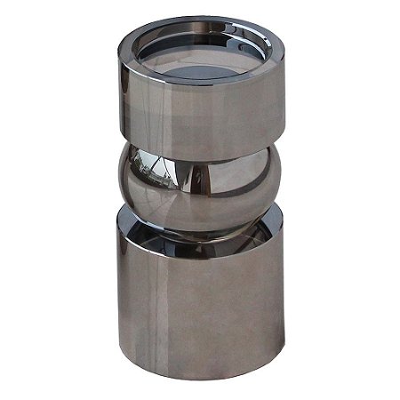CASTICAL DE CRISTAL FUME 10CM X 10CM X 24CM