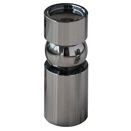 CASTICAL DE CRISTAL FUME 10CM X 10CM X 28CM