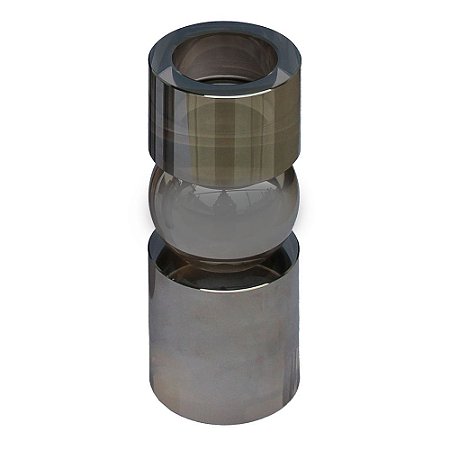 CASTICAL DE CRISTAL FUME 6CM X 6CM X 15CM
