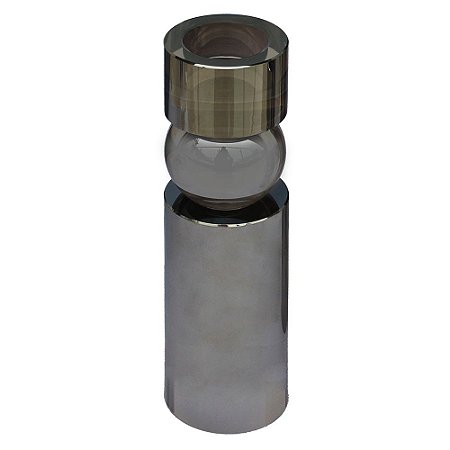 CASTICAL DE CRISTAL FUME 6CM X 6CM X 21CM