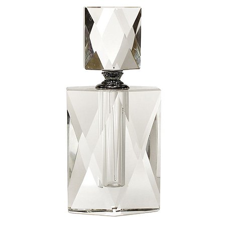 PERFUMEIRO DE CRISTAL 6CM X 4CM X 13,5CM