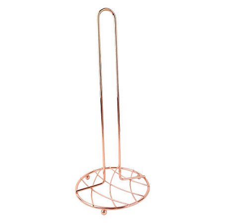 PORTA PAPEL TOALHA DE METAL COBRE 14CM X 32CM