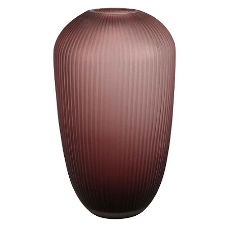 VASO DE VIDRO COM TEXTURA ROSE