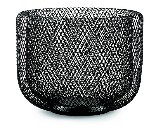 CENTRO DE MESA PRETO EM METAL