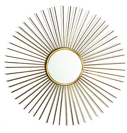 ESPELHO DOURADO EM METAL