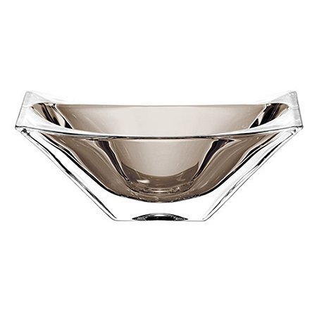 CENTRO DE MESA OKINAWA EM CRISTAL ECOLOGICO L27XP18XA14CM COR FUME