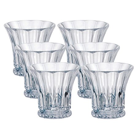 JOGO DE 6 COPOS WELLINGTON EM CRISTAL ECOLOGICO 300ML A10,5CM