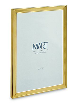 PORTA-RETRATO DOURADO EM METAL - 20X25