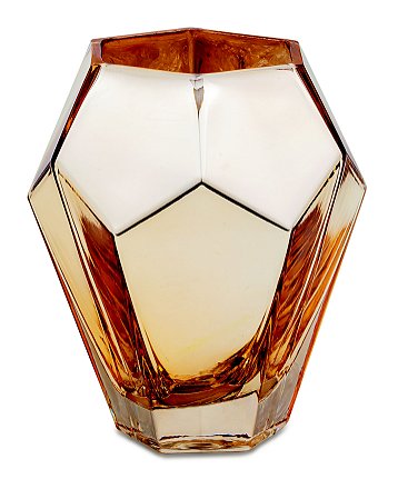 VASO DOURADO EM VIDRO