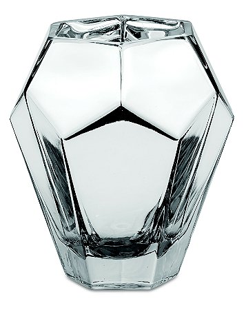 VASO PRATA EM VIDRO