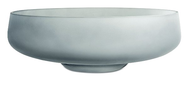 CENTRO DE MESA CINZA EM VIDRO