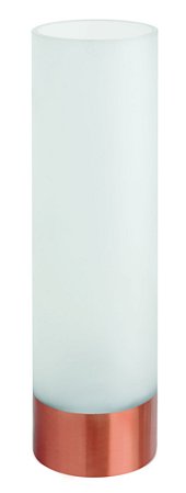 VASO BRANCO E ROSE GOLD EM VIDRO