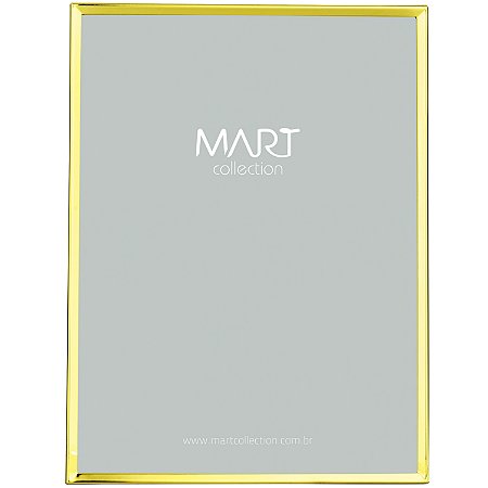 PORTA-RETRATO DOURADO EM METAL - 20X25