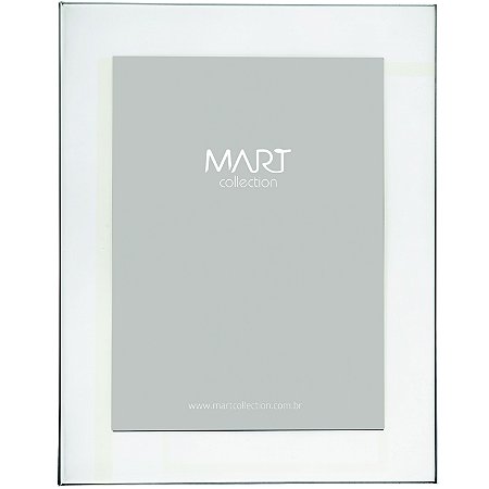 PORTA-RETRATO PRATA EM METAL - 15X20