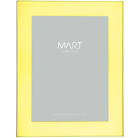 PORTA-RETRATO DOURADO EM METAL - 10X15