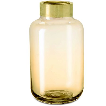 VASO CHAMPANHE EM VIDRO E LATAO