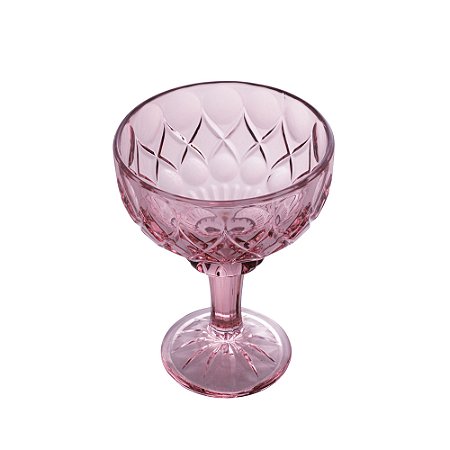 CJ 6 TAÇAS CRISTAL DE CHUMBO P/SOBREMESA ANGEL ROXO 260ml