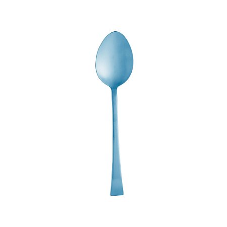 COLHER AÇO INOX P/SERVIR BERNA AZUL FOSCO