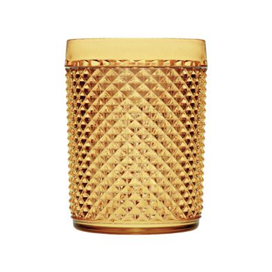 CJ 6 COPOS BAIXOS ACRÍLICO ÂMBAR 420ml