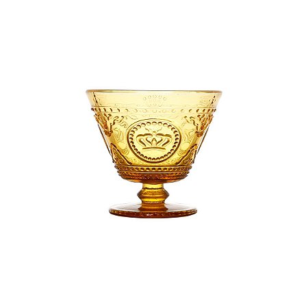CJ 4 TAÇAS DE VIDRO CROWN ÂMBAR 360ML