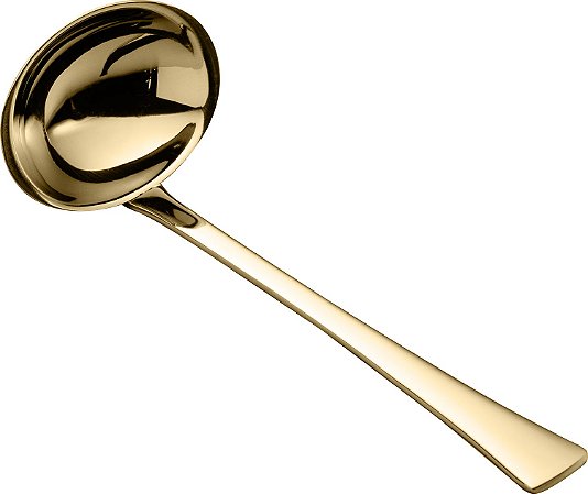 CONCHA DE AÇO INOX P/MOLHO PVD DOURADO BERNA